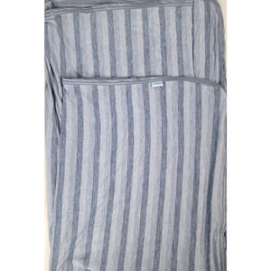 Ailemei Cooling Throw Blanket Gray Stripe 50x70 Icy Jade Fiber Summer Comfort